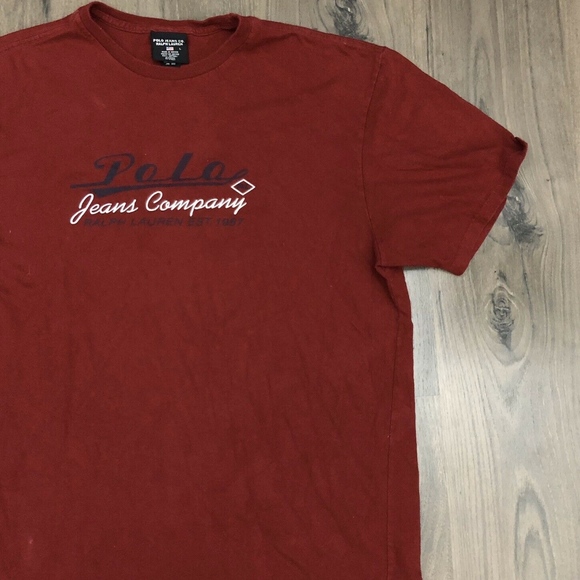 Vtg Ralph Lauren Polo Jeans Spell Out Mens T Shirt - Picture 2 of 3